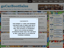 Tablet Screenshot of gocarbootsales.com